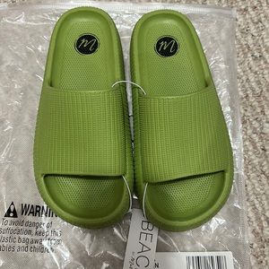 Matisse Kona Green Slip On Sandals